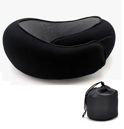 Travel Neck Pillow Memory Foam U-shaped Pillow Snail Style Travel Neck Support Portable Adjustable Soft Noon Break Sleep Pillows